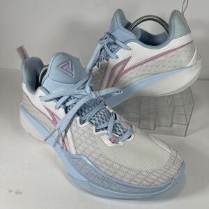 Li-Ning Shining 2 Men's Basketball Shoes White Glacier Blue Size 11 ABAV009-AN